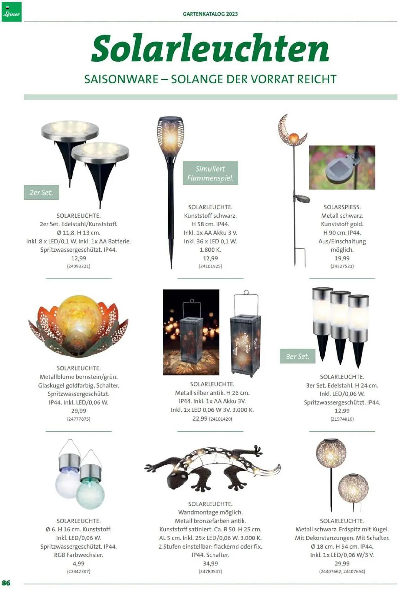 Leiner Flugblatt von 3. Februar bis 31. August 2023 - Flugblätt seite  86