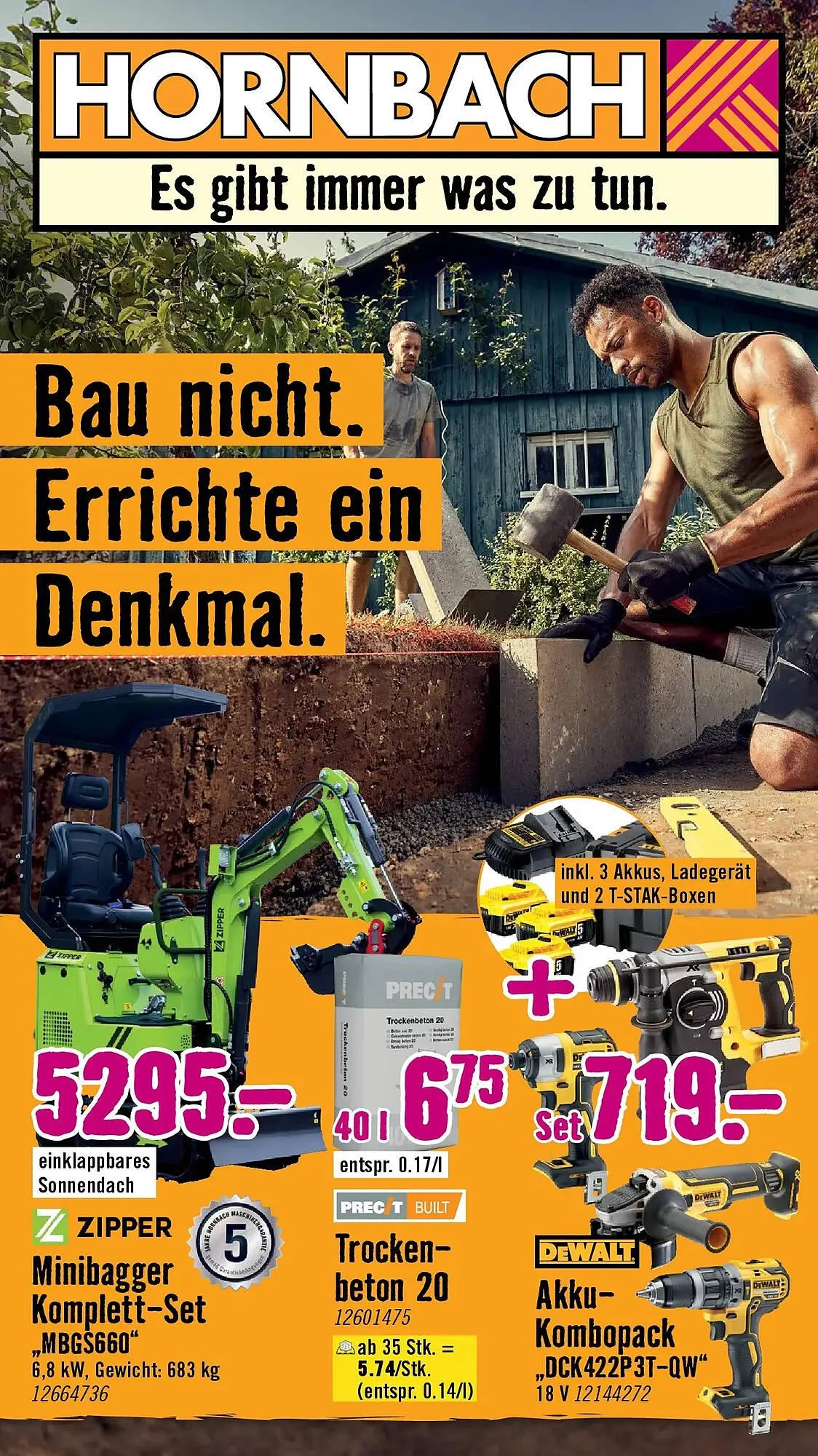 Hornbach Flugblatt von 4. März bis 1. April 2026 - Flugblätt seite  1
