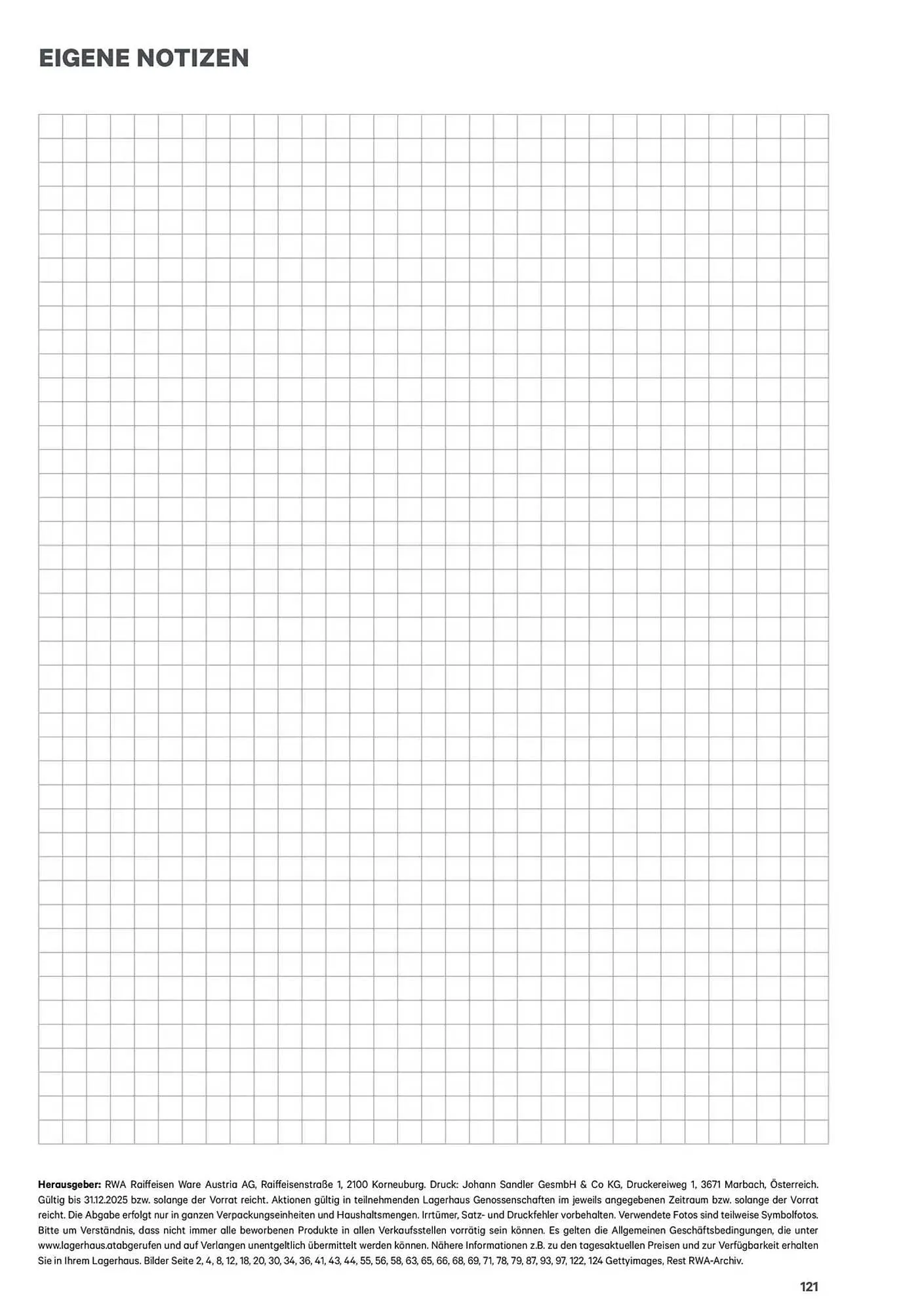 Lagerhaus Graz Land Flugblatt von 9. Jänner bis 31. Dezember 2025 - Flugblätt seite 120
