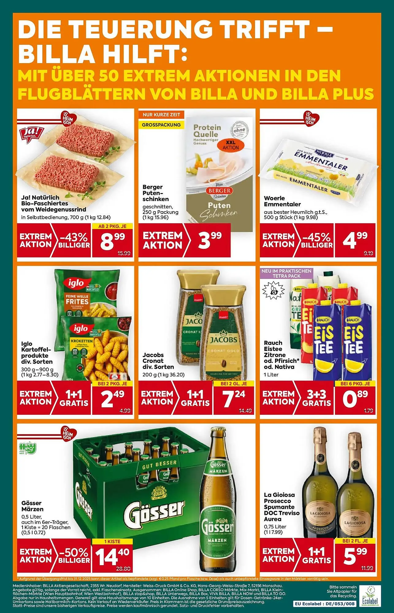 Billa Flugblatt von 6. November bis 12. November 2025 - Flugblätt seite 16
