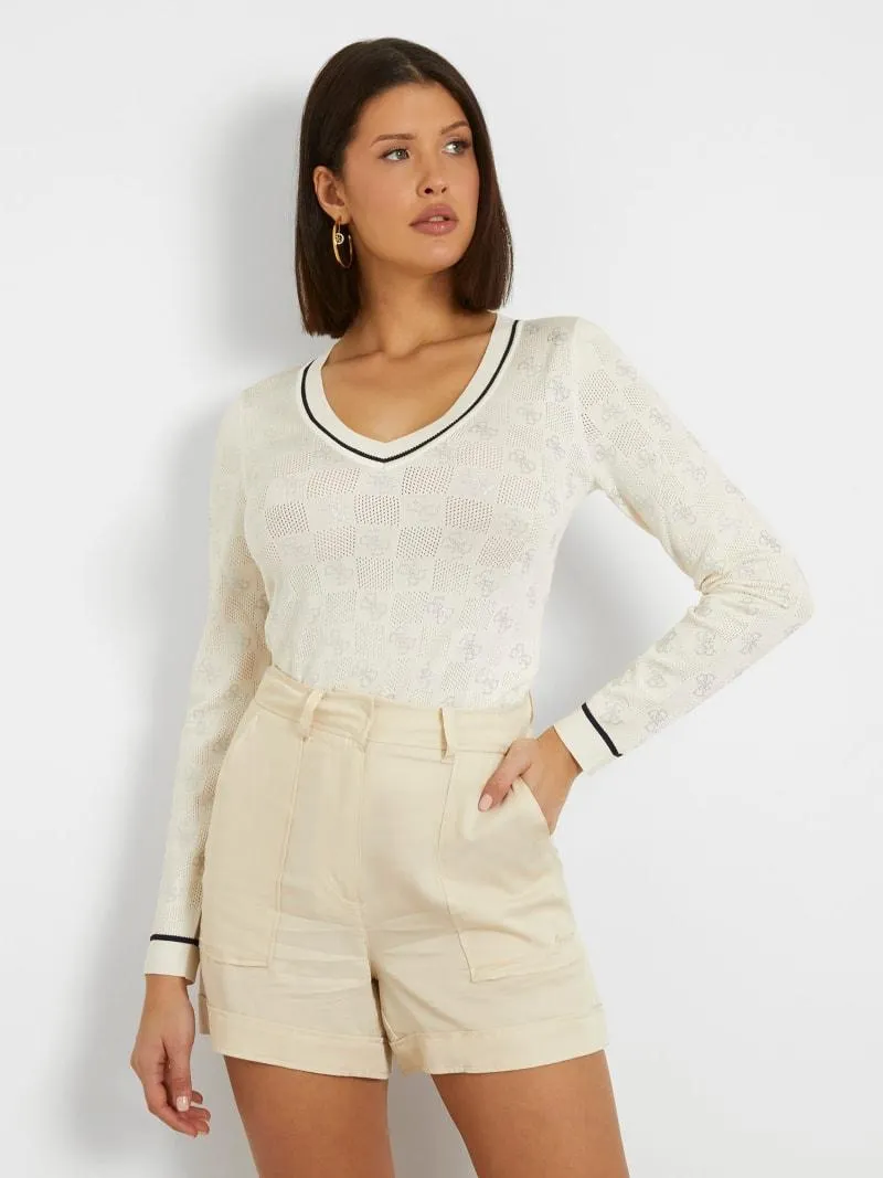 Pullover strass-logo