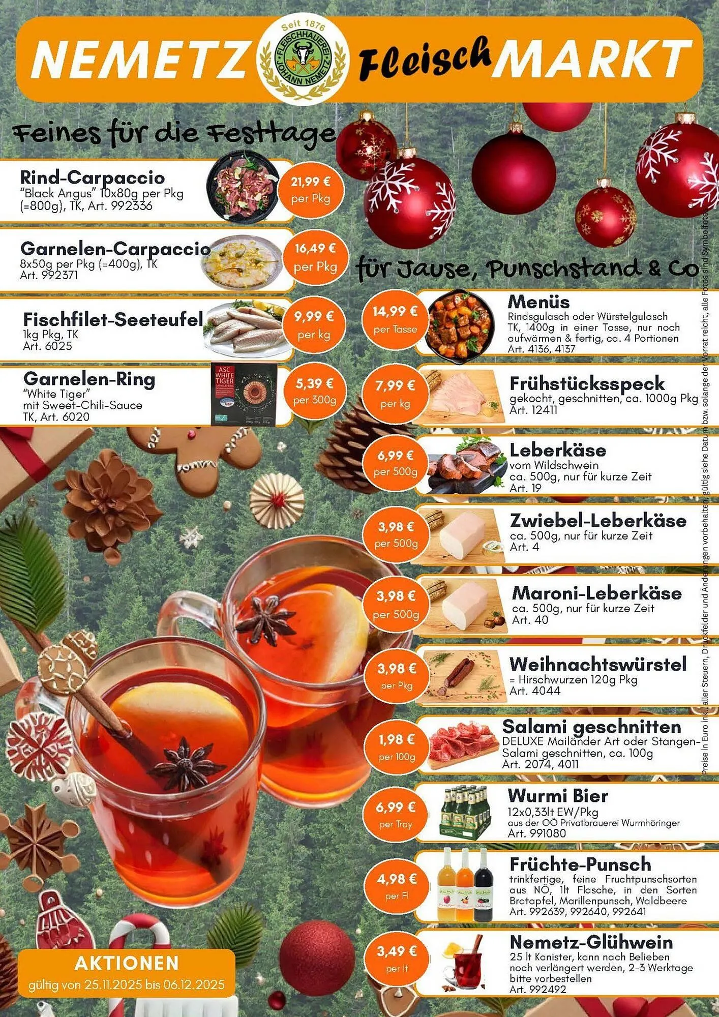 Nemetz Markt Flugblatt von 25. November bis 6. Dezember 2025 - Flugblätt seite  2
