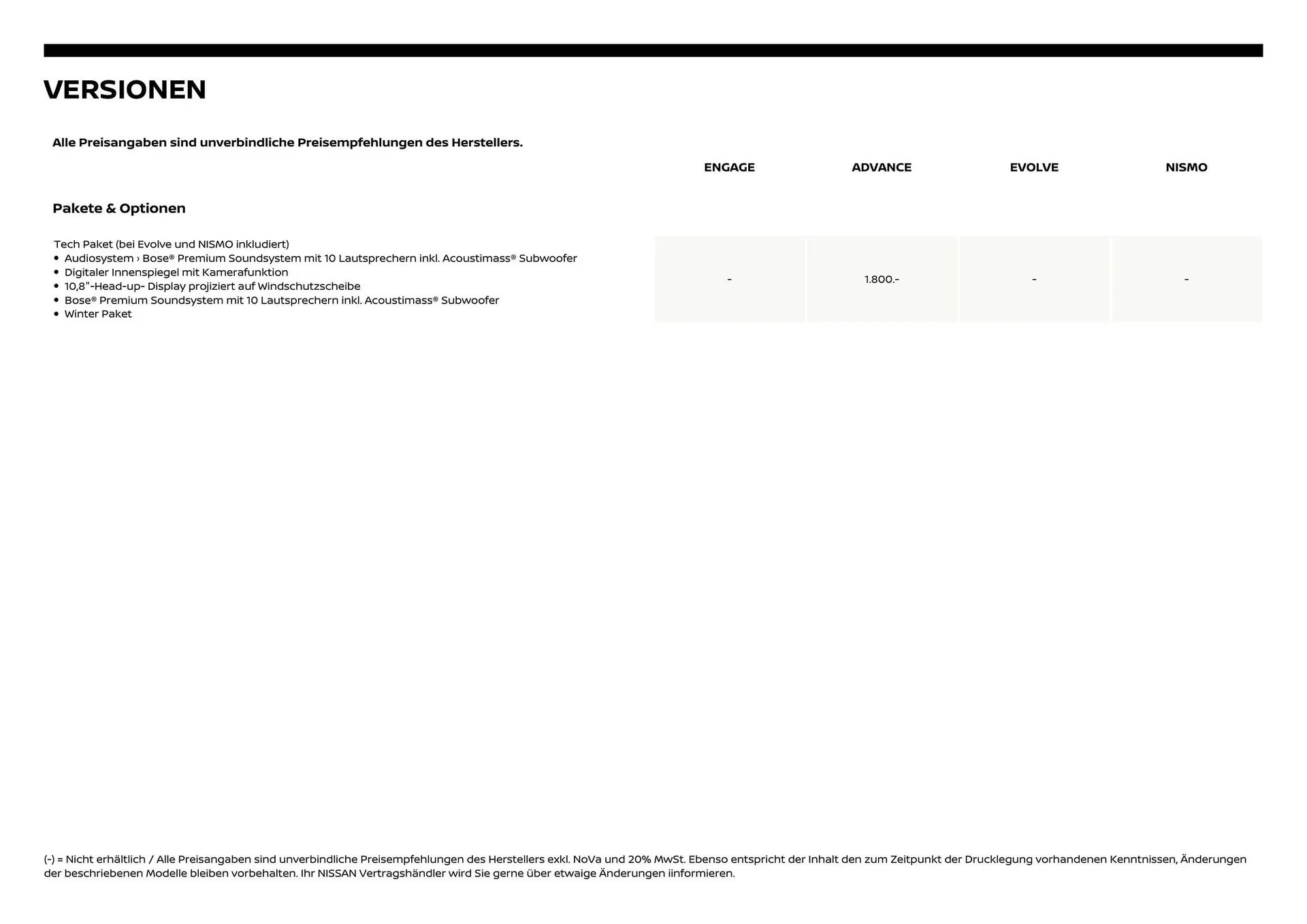 Nissan Flugblatt von 1. Dezember bis 6. Juli 2026 - Flugblätt seite  3