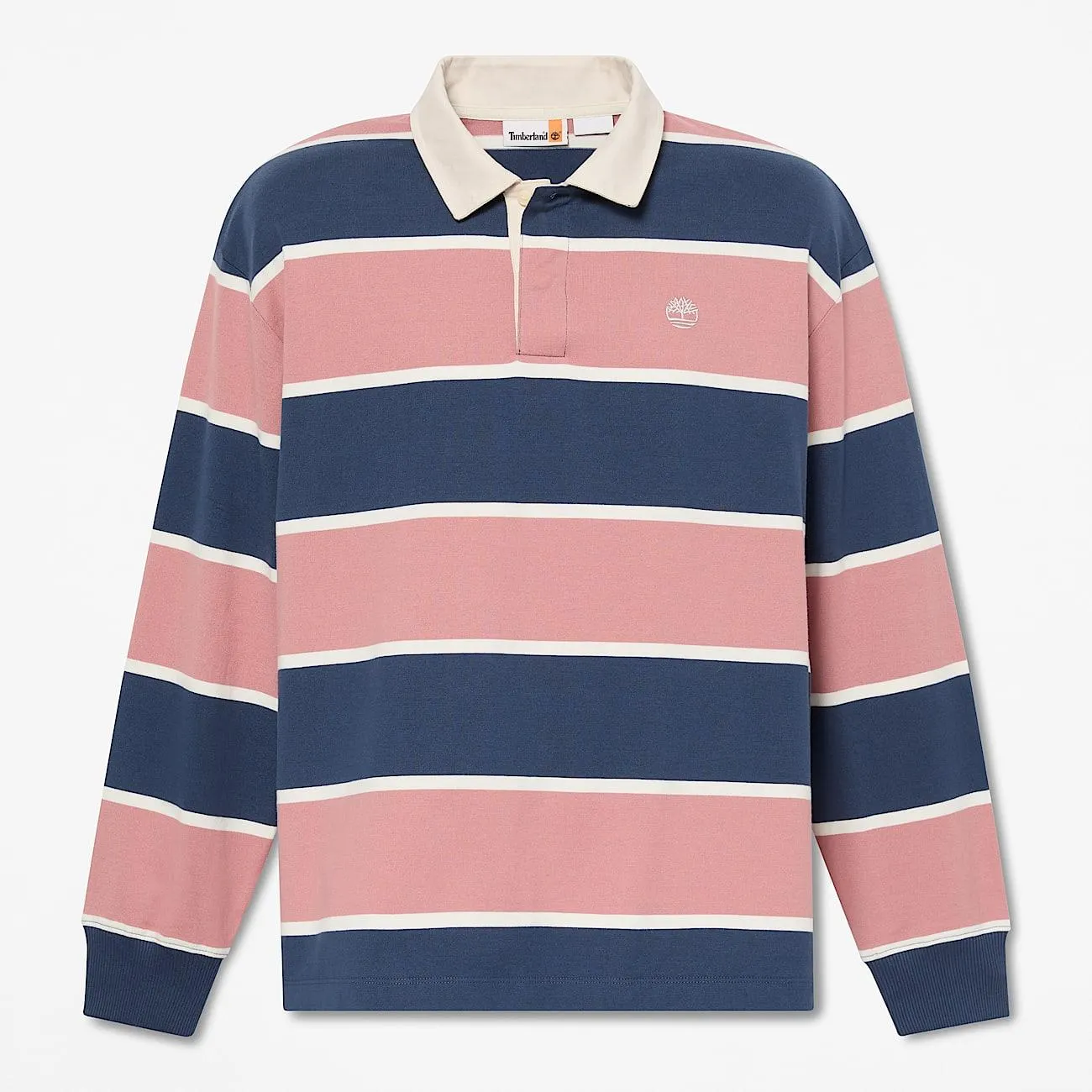 All Gender Rugby-Polohemd Rosa/Dunkelblau