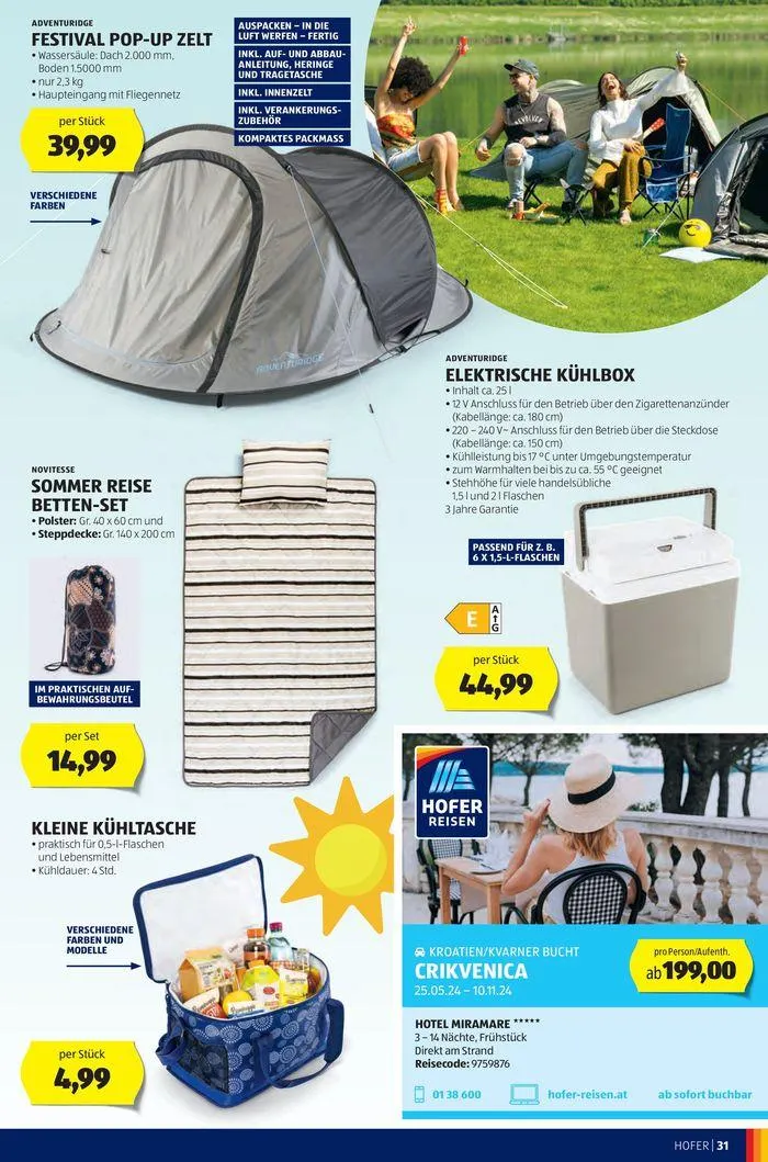 Blättern Sie online im HOFER Flugblatt von 22. Mai bis 5. Juni 2024 - Flugblätt seite 35
