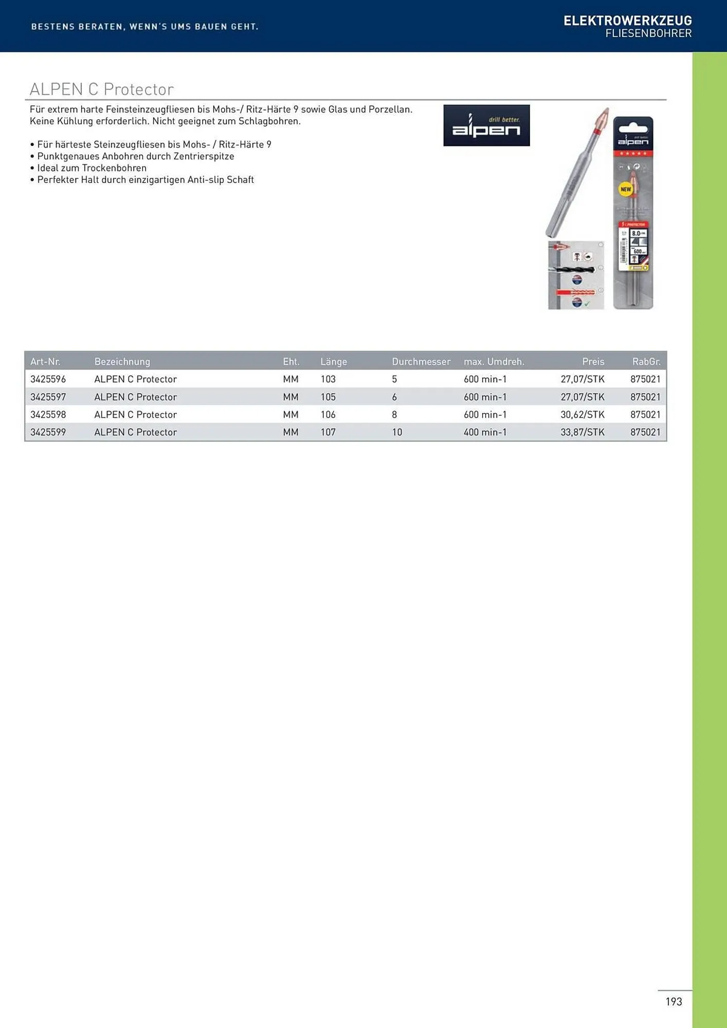 Würth Flugblatt von 22. Februar bis 31. Dezember 2024 - Flugblätt seite  193