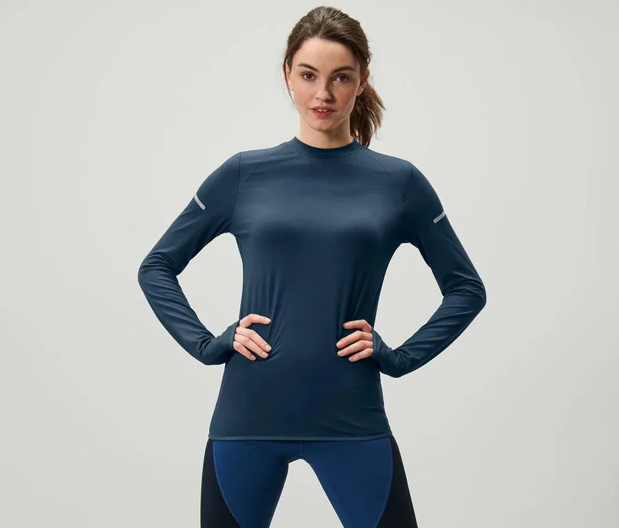 Langarm-Funktionsshirt, dunkelblau