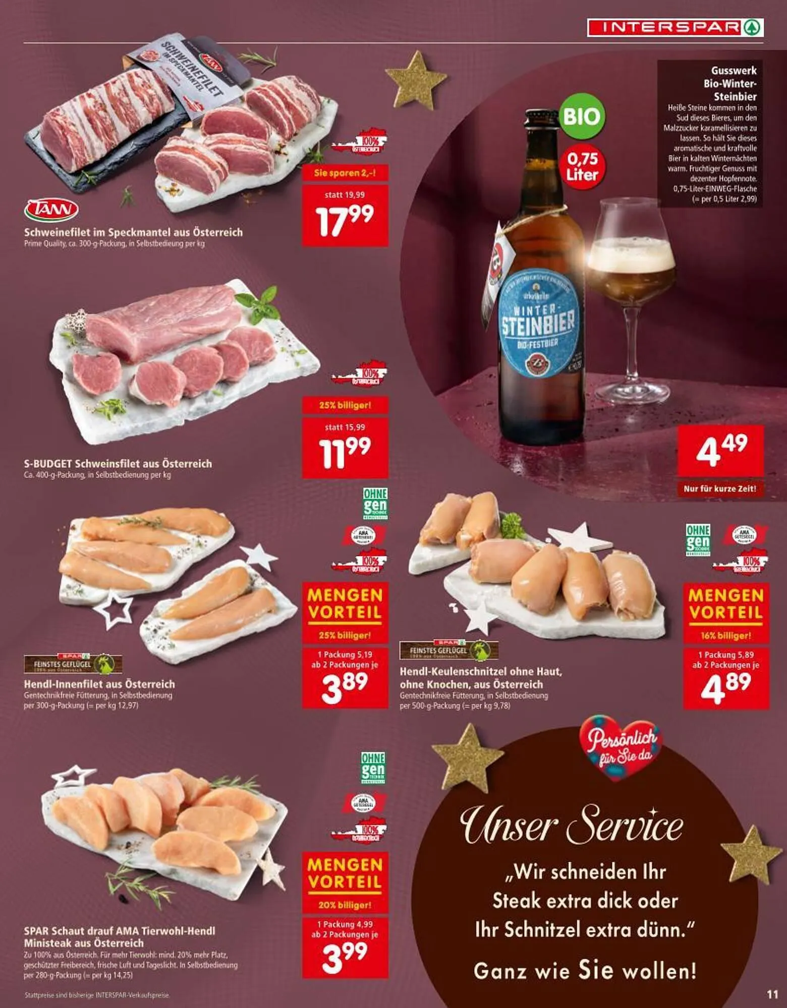 Interspar Flugblatt von 20. November bis 31. Dezember 2025 - Flugblätt seite  11