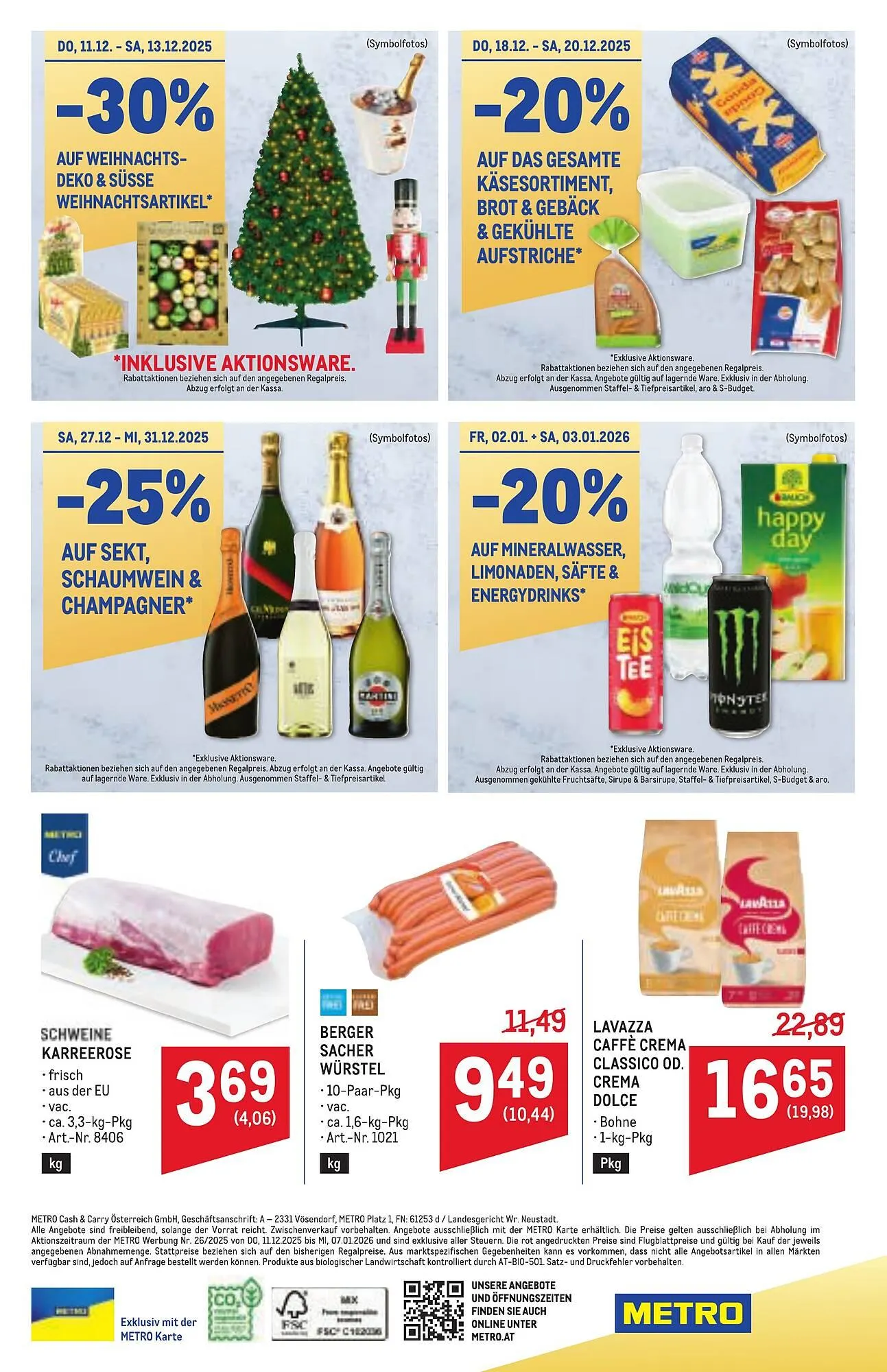 Metro Flugblatt von 11. Dezember bis 7. Jänner 2026 - Flugblätt seite 72