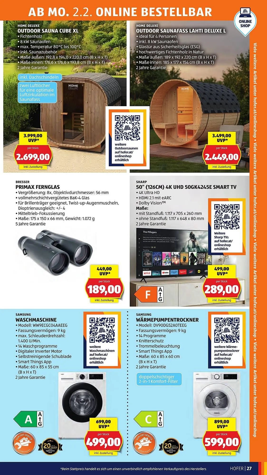 Hofer Flugblatt von 30. Jänner bis 5. Februar 2026 - Flugblätt seite 31