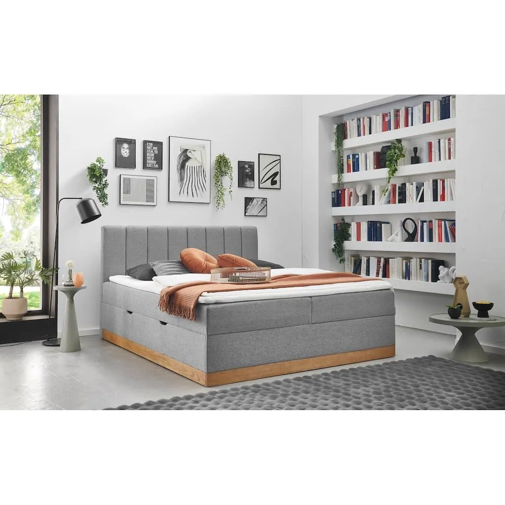 Home affaire Boxbett »Frappelle inkl. Bettkasten, erhältlich in der Größe 180x200cm, H3« inkl. PUR-Schaum-Topper