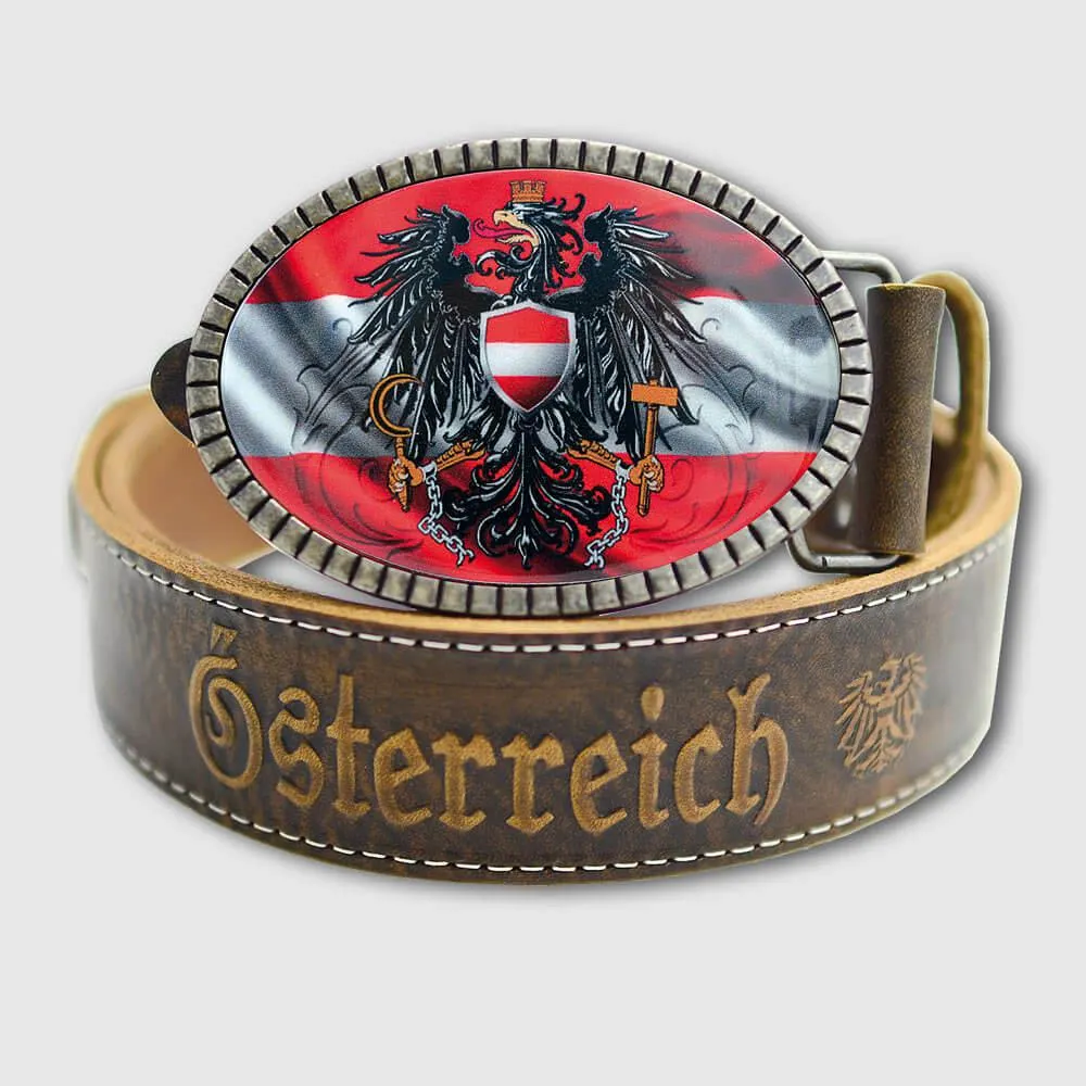 Ledergürtel “Österreich”
