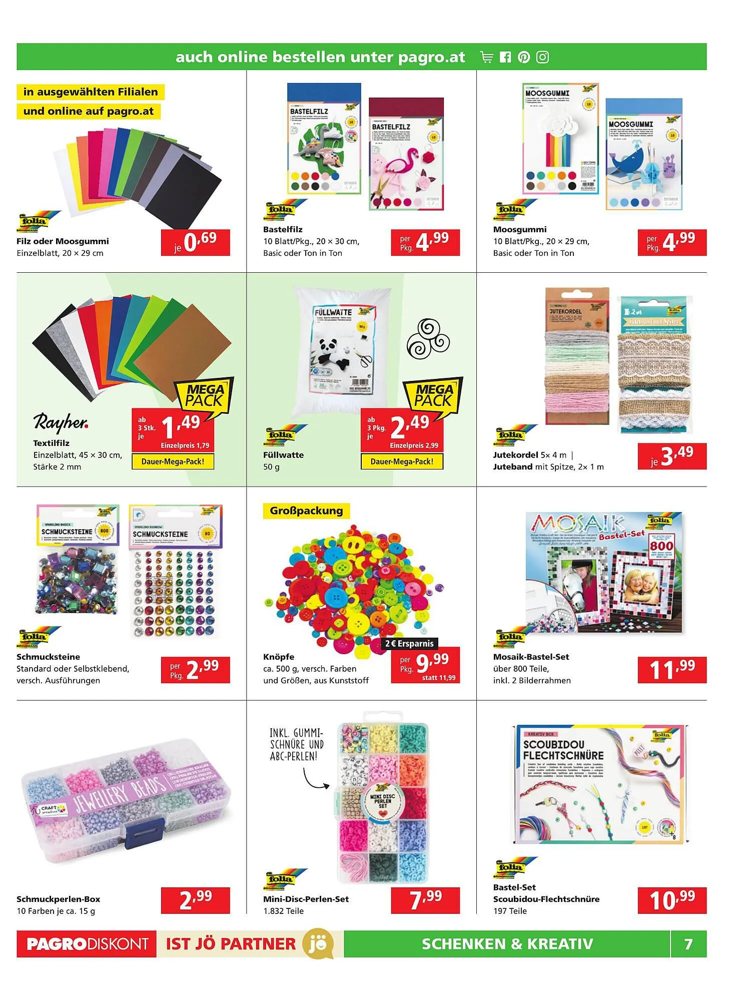 Pagro Diskont Flugblatt von 28. September bis 11. Oktober 2023 - Flugblätt seite  7