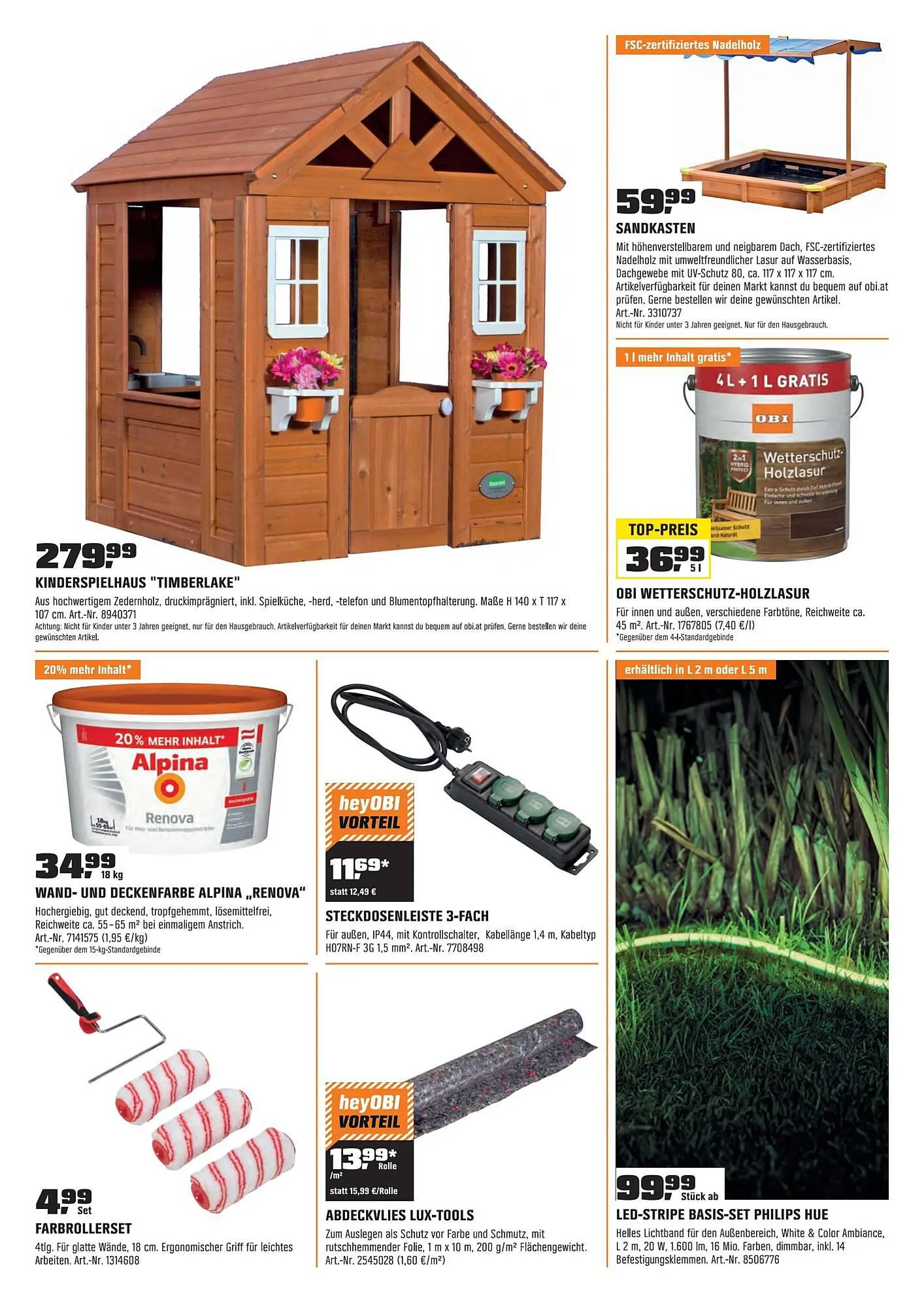 OBI Flugblatt von 30. Juni bis 31. Juli 2023 - Flugblätt seite 12