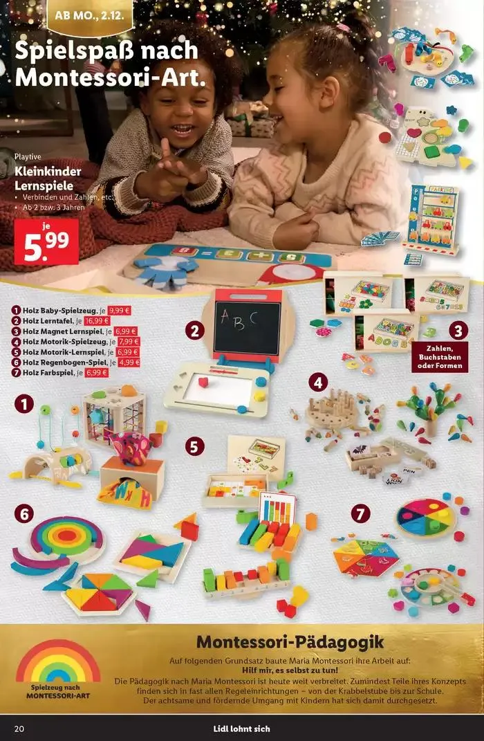 Sonderflyer Spielwarenkatalog von 4. November bis 14. Dezember 2024 - Flugblätt seite 20