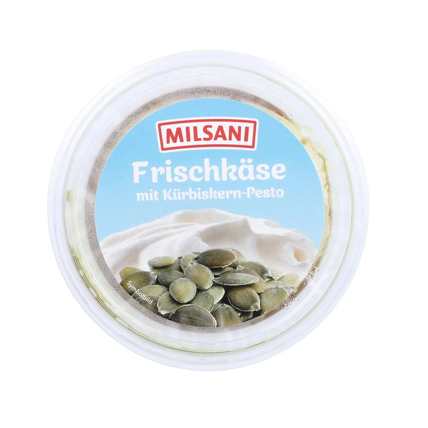 MILSANI Frischkäse mit Pesto, Kürbiskern