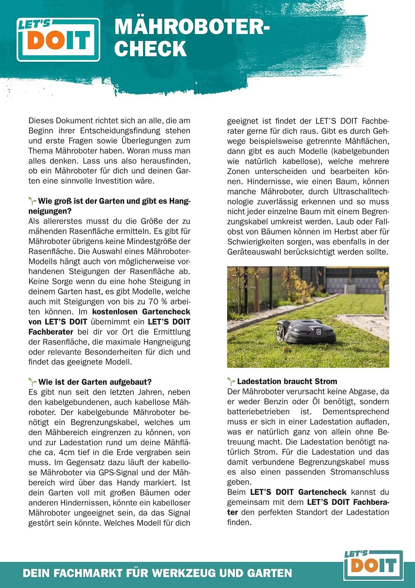 Lets Do It Baumarkt Flugblatt - 1