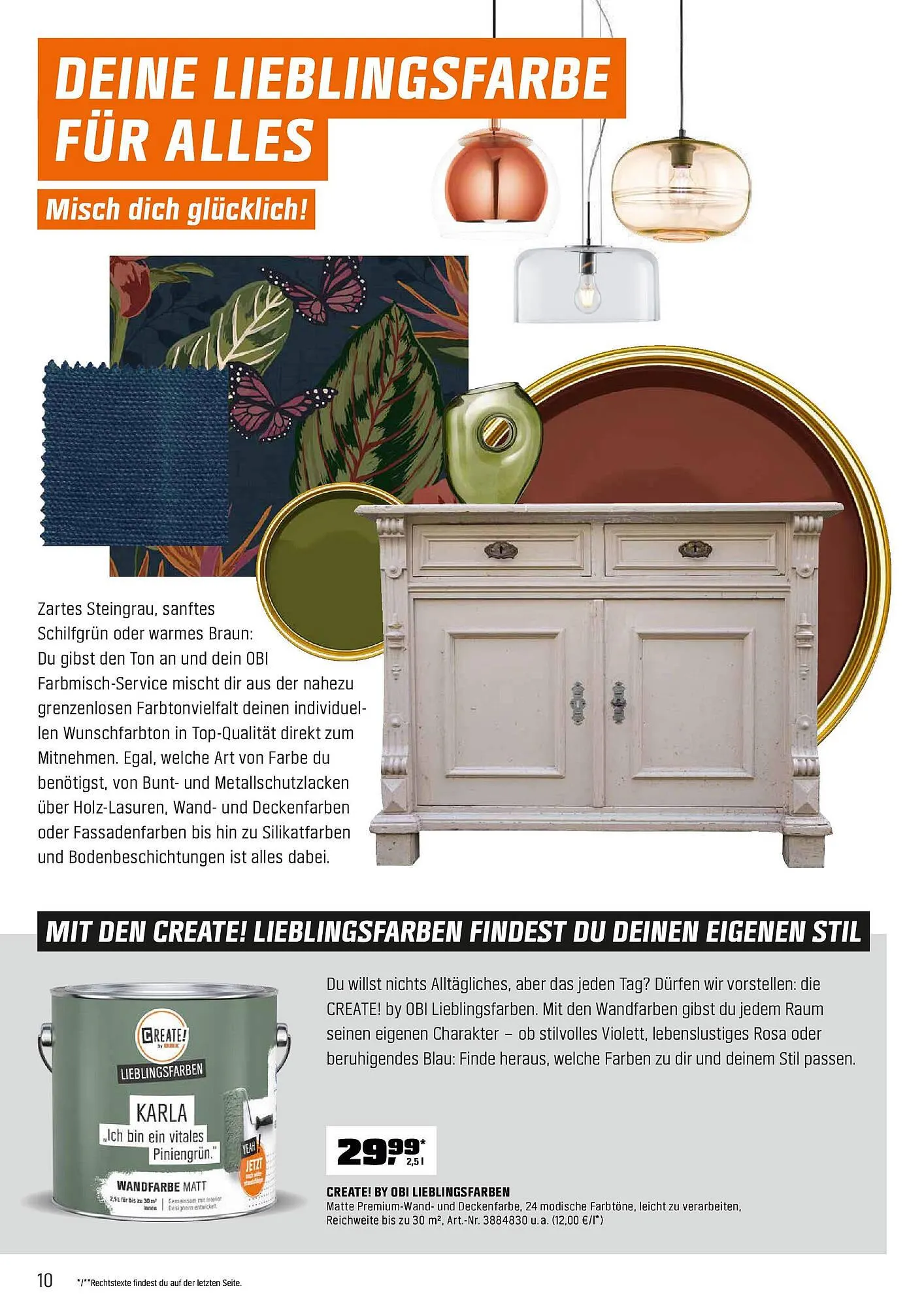 OBI Flugblatt von 16. Oktober bis 30. November 2025 - Flugblätt seite  10