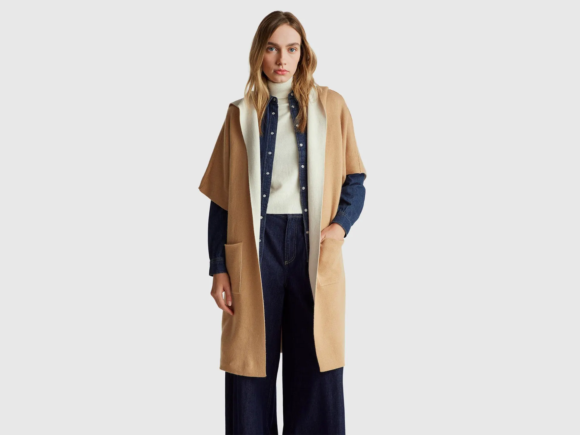 Wendbarer offener Mantel