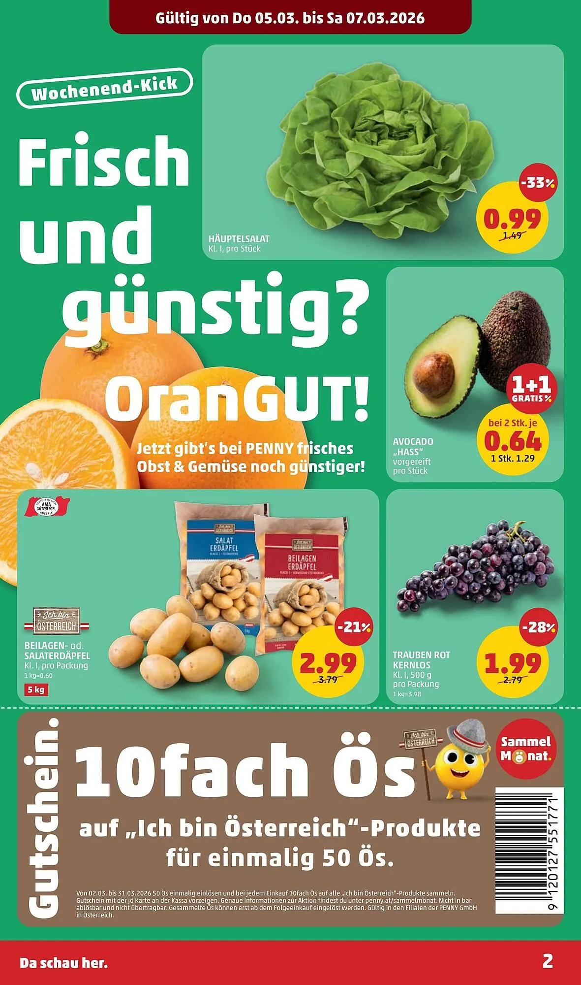 PENNY Flugblatt von 5. März bis 11. März 2026 - Flugblätt seite  2