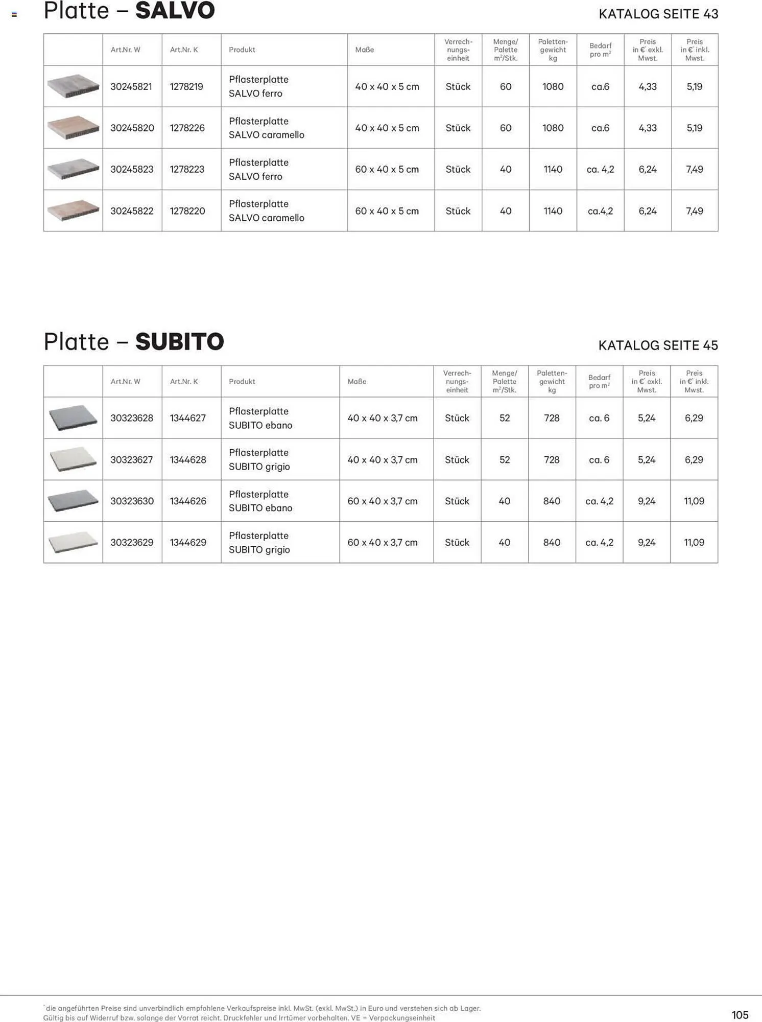 Lagerhaus Flugblatt von 2. März bis 31. Dezember 2023 - Flugblätt seite 105