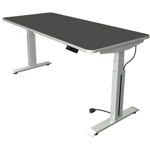 Schreibtisch elektr.höhenv. anthra/silbe KERKMANN 10010713 180x80cm