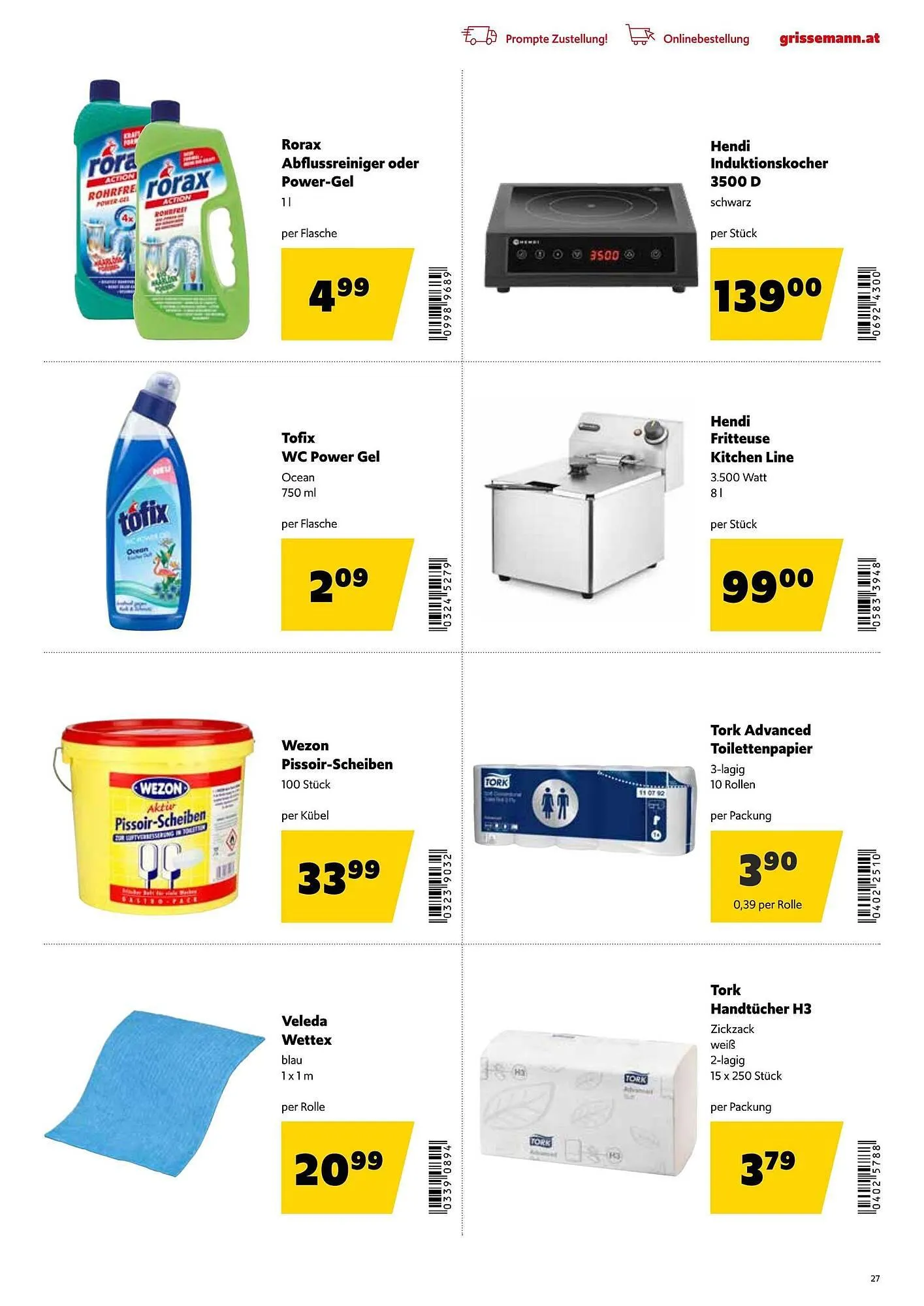 Eurogast Grissemann Flugblatt von 23. März bis 4. April 2026 - Flugblätt seite  27