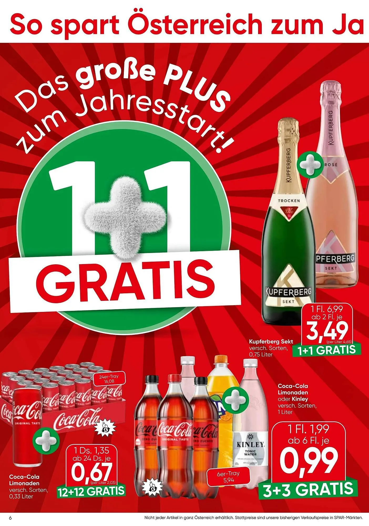 Spar Flugblatt von 8. Jänner bis 15. Jänner 2026 - Flugblätt seite  6