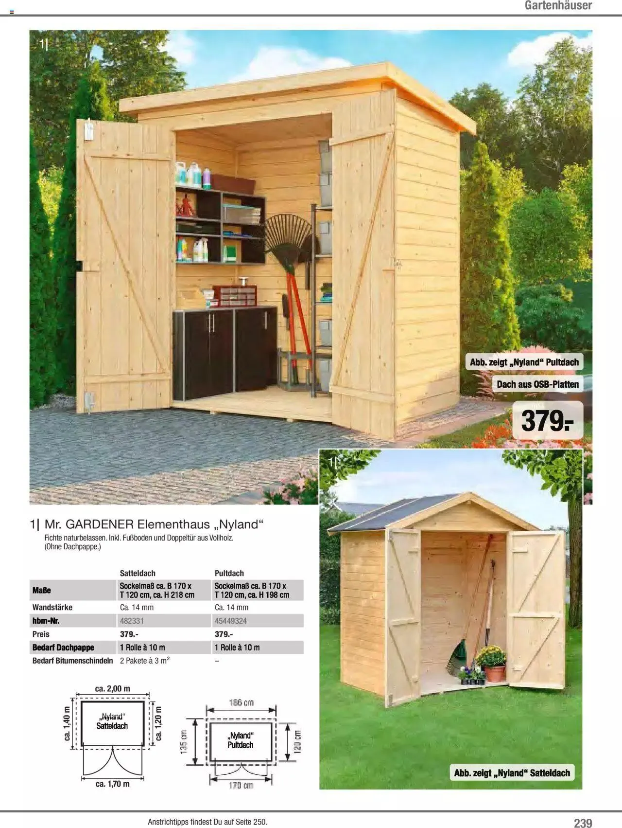 Hagebau Gartenjahr 2023 von 7. März bis 31. Dezember 2023 - Flugblätt seite  239