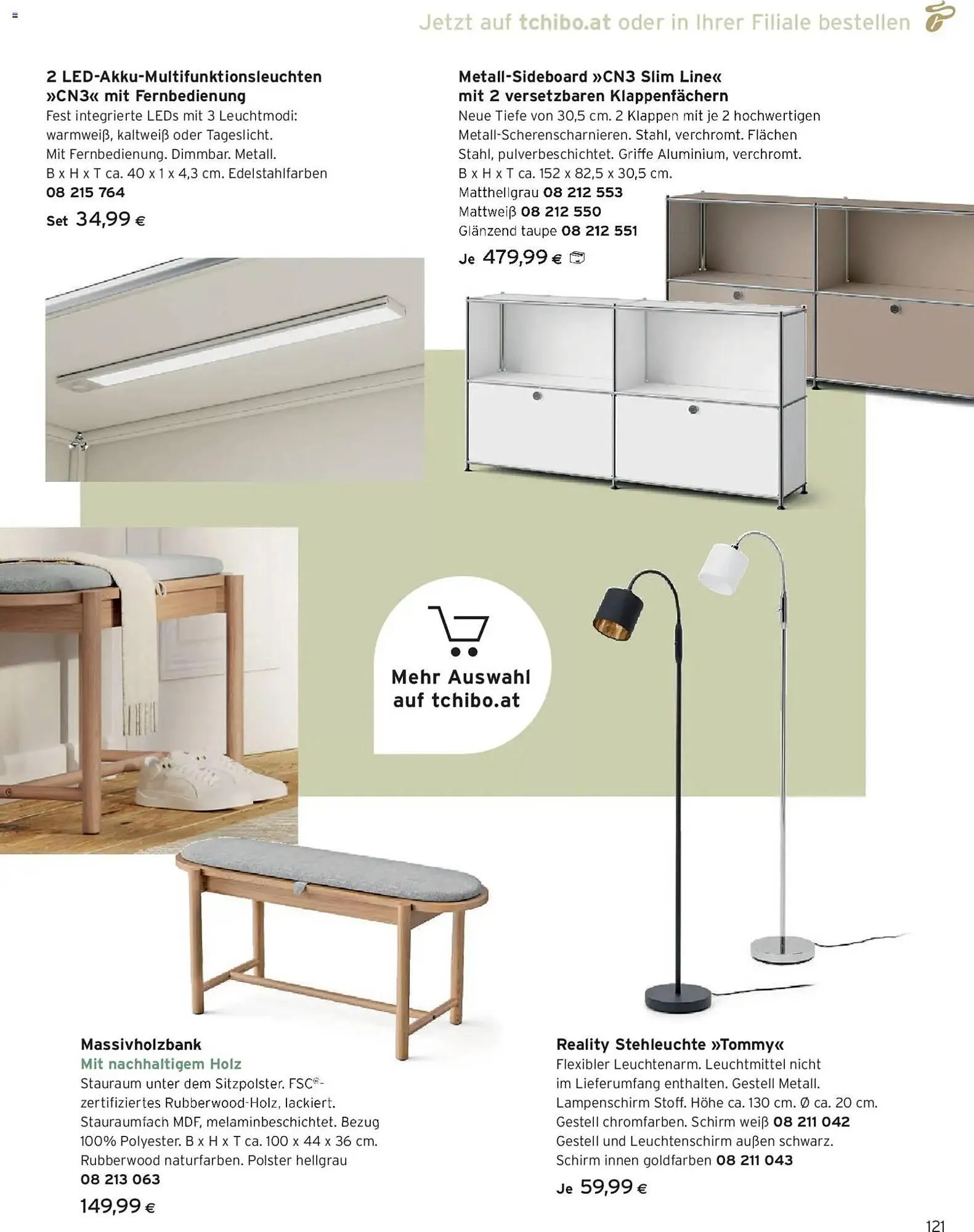 Tchibo Eduscho Flugblatt von 1. Jänner bis 31. Jänner 2026 - Flugblätt seite  121