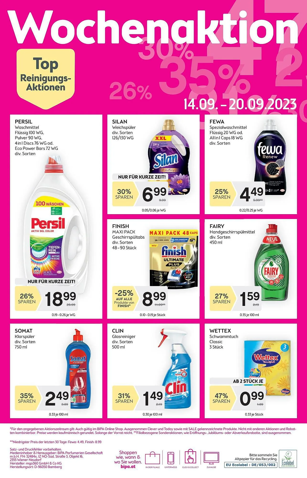 Bipa Flugblatt von 6. September bis 20. September 2023 - Flugblätt seite 10