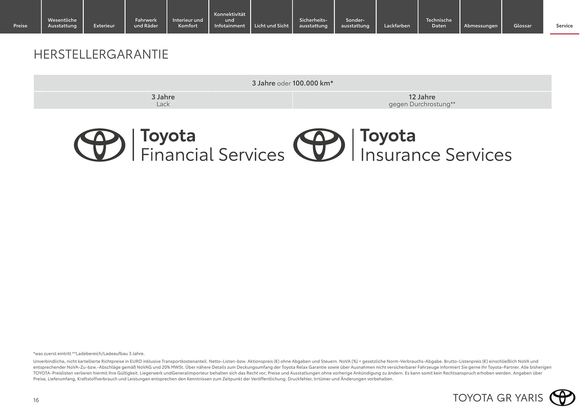 Toyota Flugblatt von 1. April bis 30. April 2026 - Flugblätt seite  16