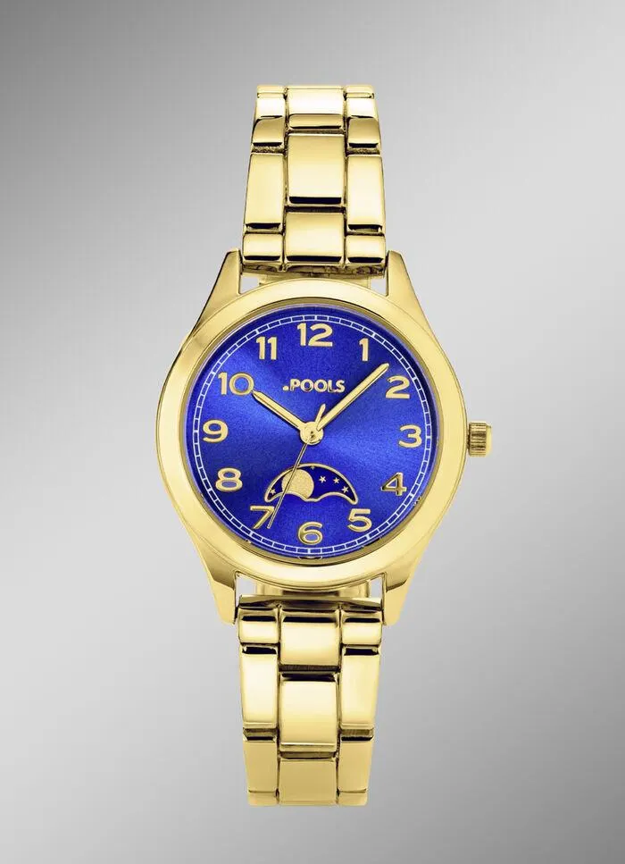 Quartz-Partneruhr von Pools mit Mondphasen