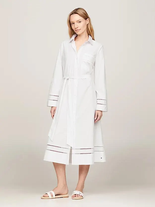 Midi-Kaftan mit TH-Monogrammen