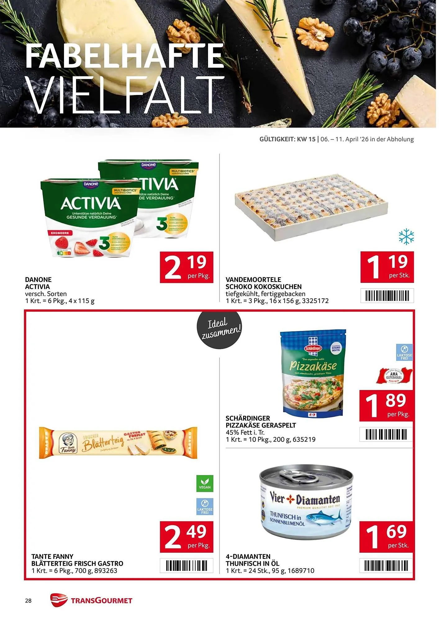 Transgourmet Flugblatt von 6. April bis 11. April 2026 - Flugblätt seite  28
