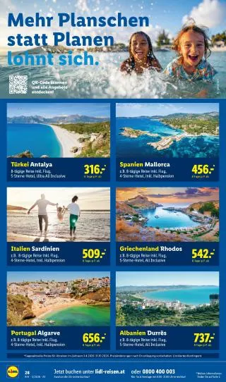 Lidl Reisen von 28. Februar bis 31. März 2026 - Flugblätt seite  28