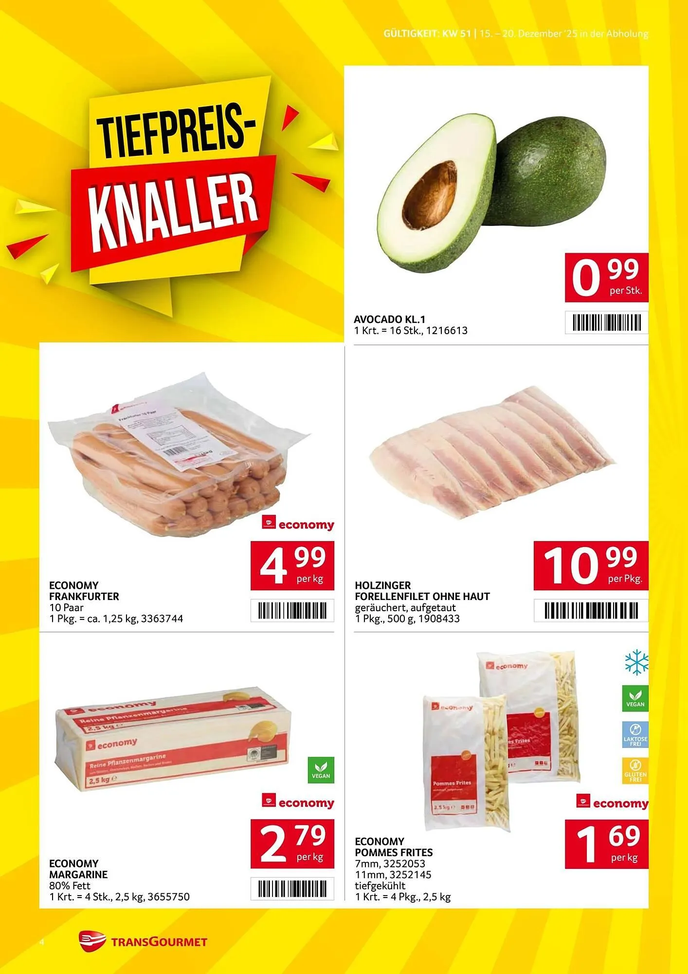 Transgourmet Flugblatt von 15. Dezember bis 21. Dezember 2025 - Flugblätt seite  4