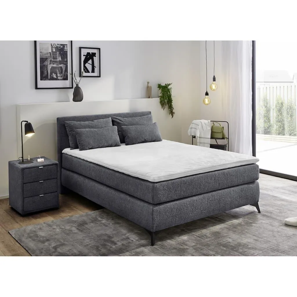 Jockenhöfer Gruppe Boxspringbett »Paulina, inkl. Topper und Kissen, Härtegrade wählbar« 140x200 cm oder 180x200cm