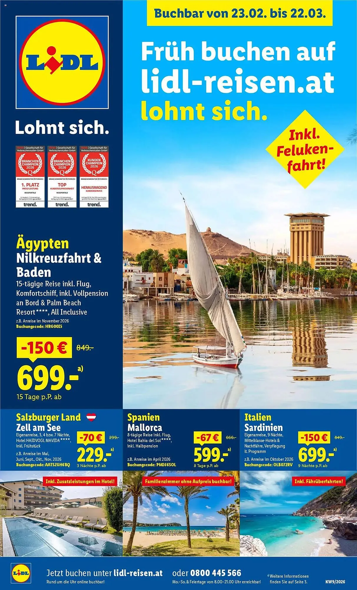 Lidl Flugblatt von 23. Februar bis 22. März 2026 - Flugblätt seite 1