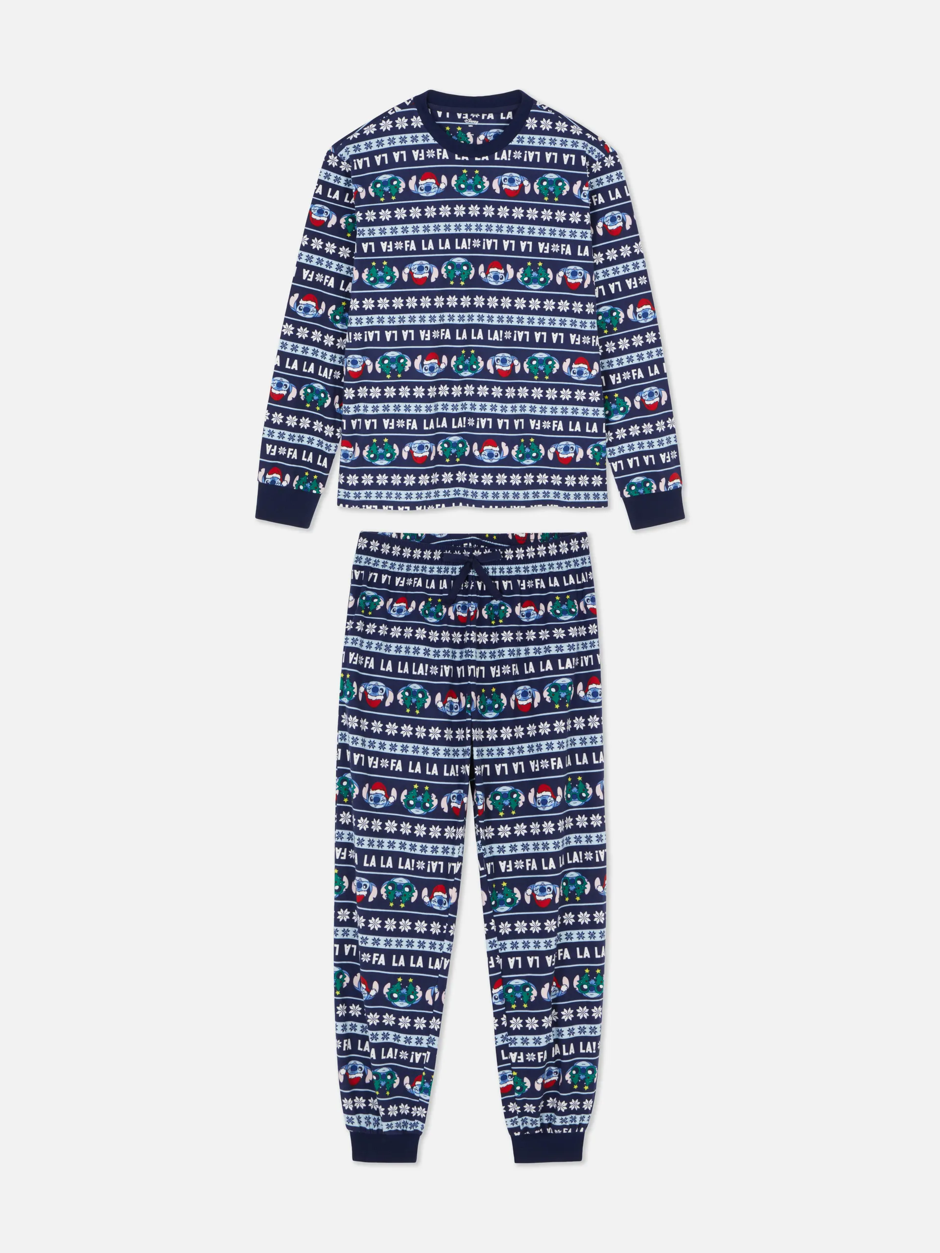 „Disney“ Herren-Weihnachts-Schlafanzug aus Velours