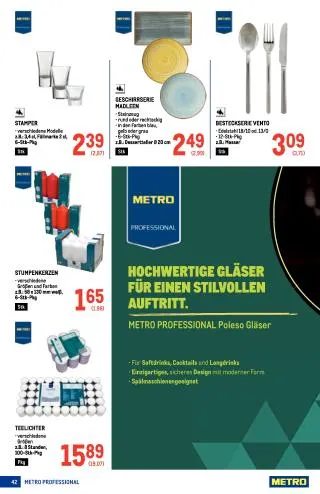 METRO Flugblatt - Metro profi von 20. August bis 2. September 2026 - Flugblätt seite 42