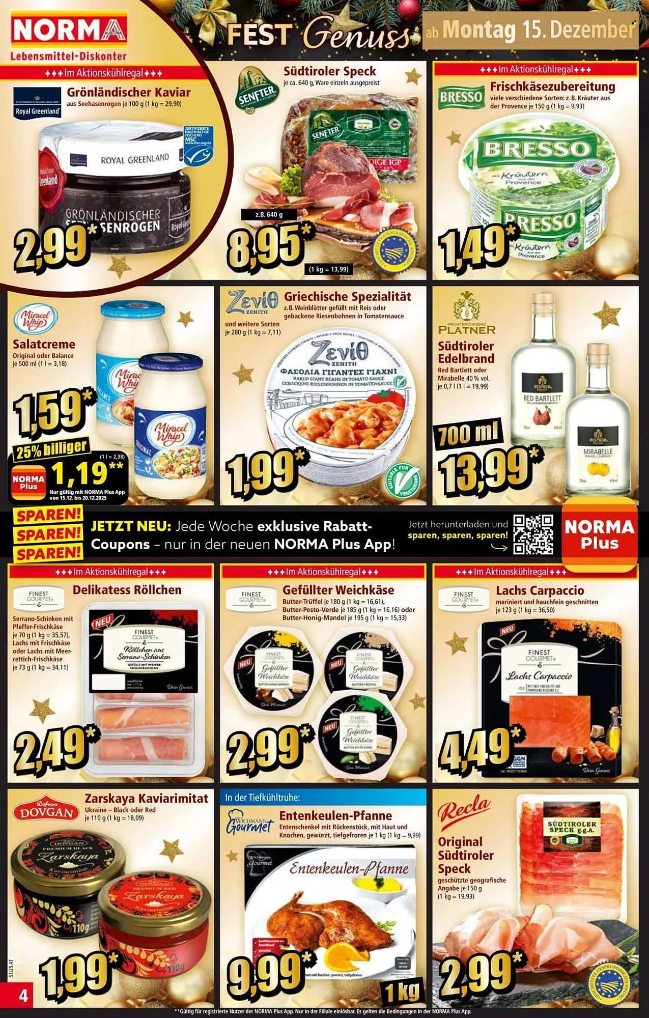 Norma Prospekt von 15. Dezember bis 20. Dezember 2025 - Flugblätt seite 4