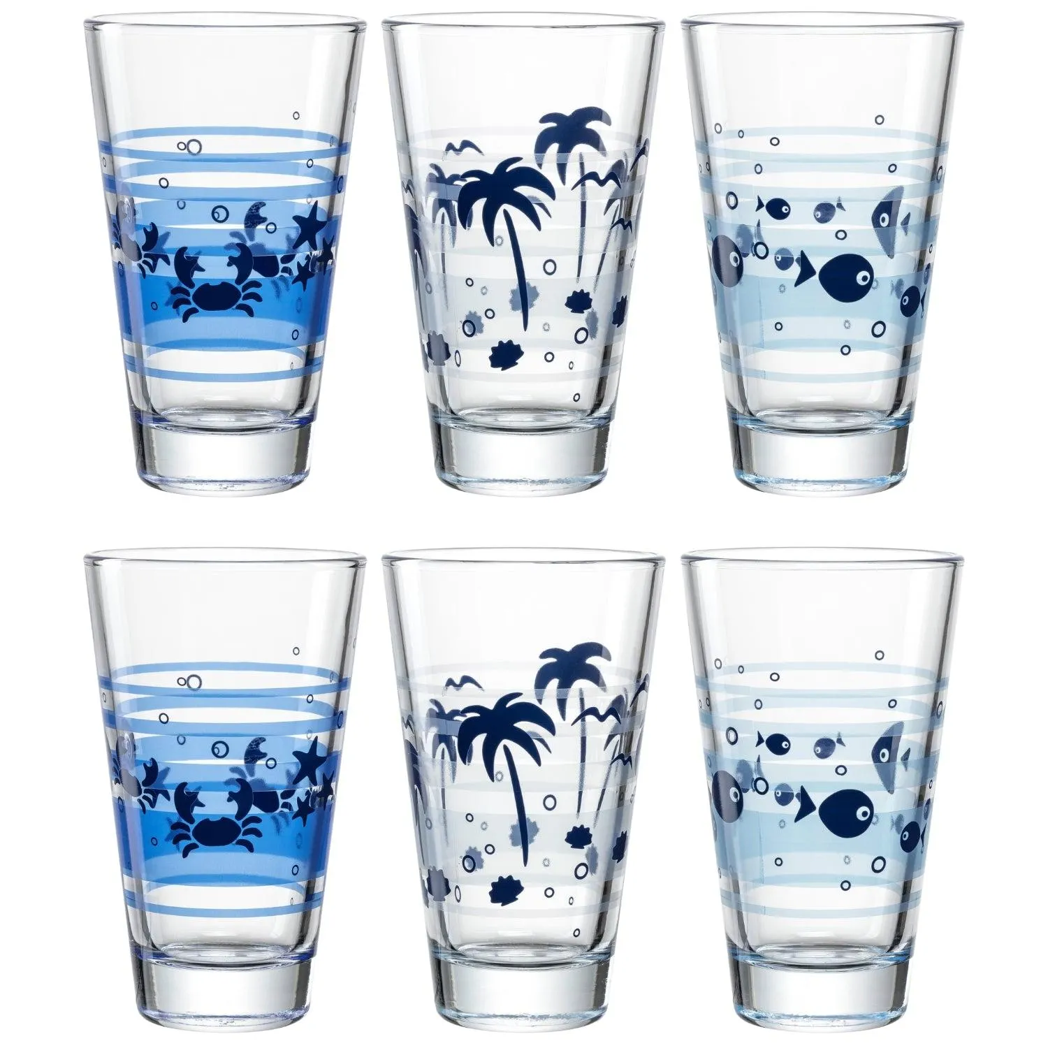 Trinkglas 300ml sort. SALERNO 6er-Set