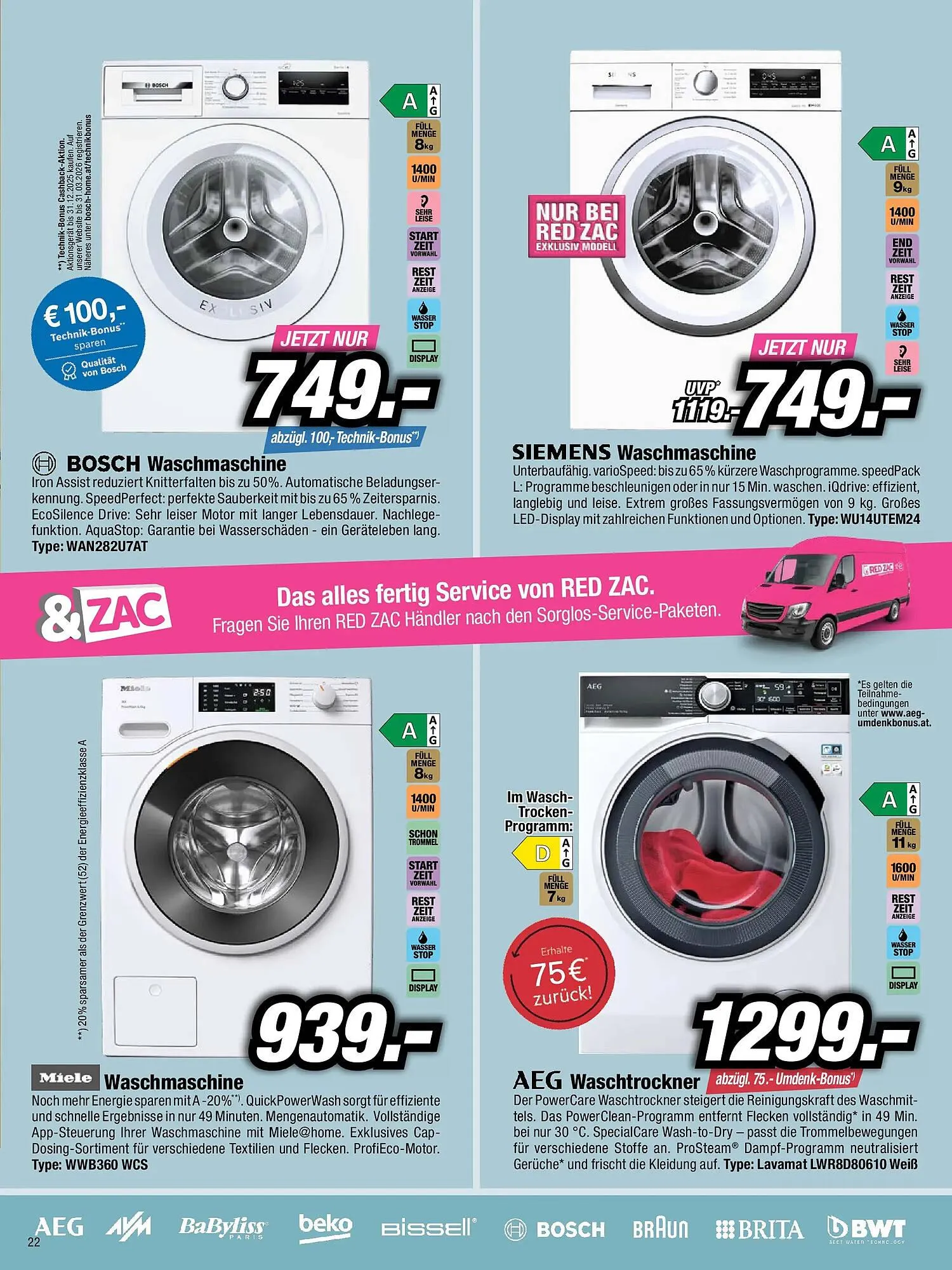 Red Zac Flugblatt von 23. November bis 10. Dezember 2025 - Flugblätt seite  22