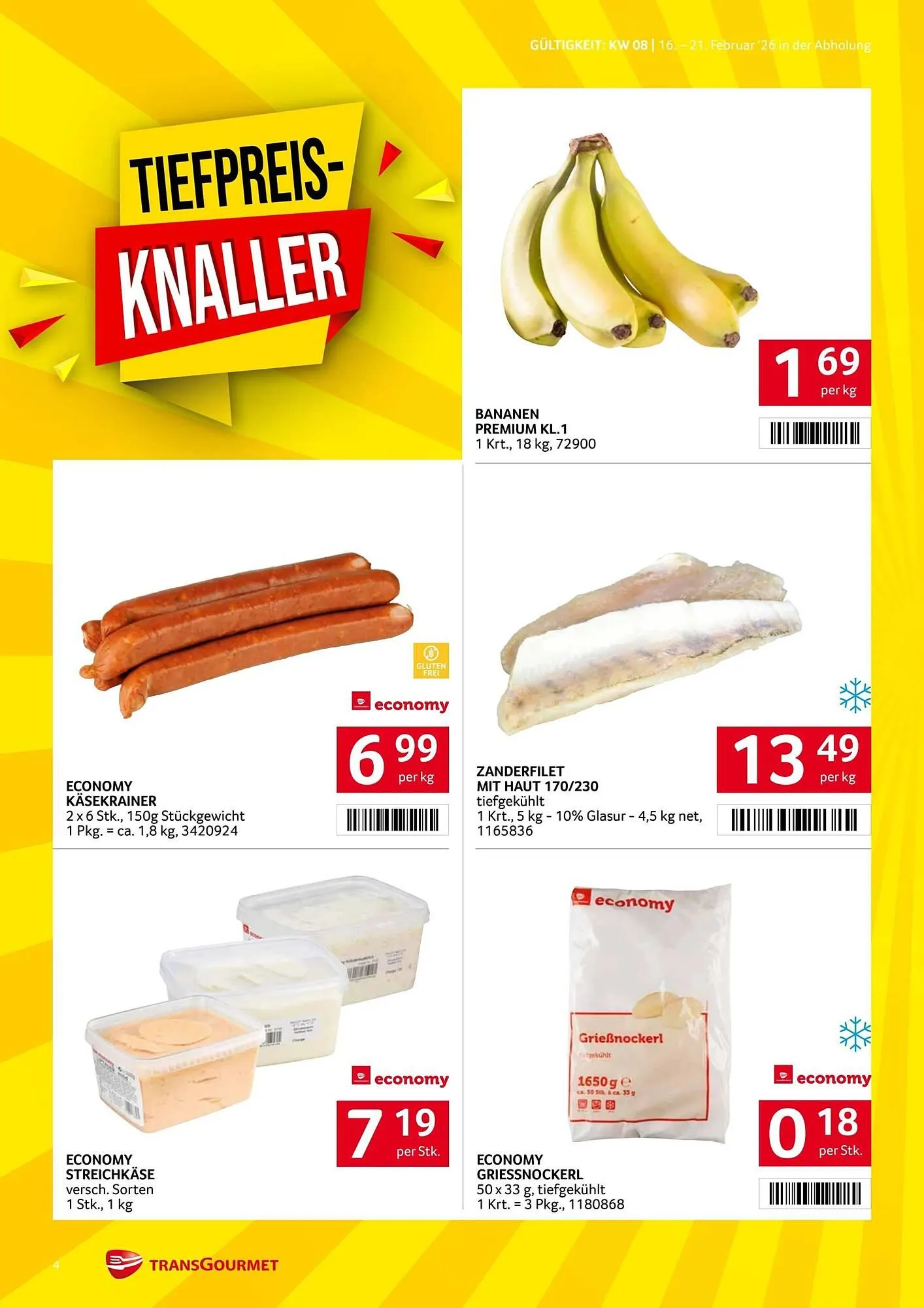 Transgourmet Flugblatt von 16. Februar bis 22. Februar 2026 - Flugblätt seite  4