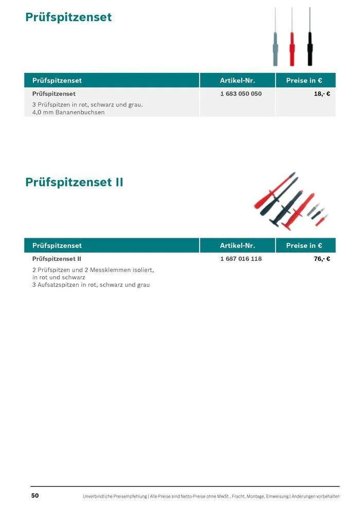 Werkstattausrüstung von Bosch von 21. Mai bis 31. Dezember 2024 - Flugblätt seite  50