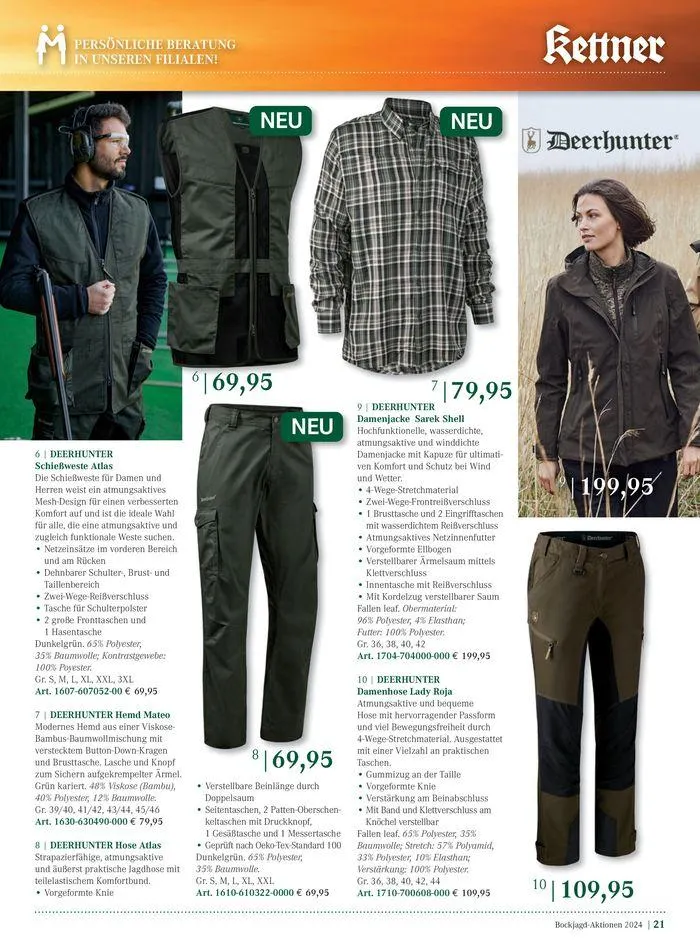 Bock Jagd Aktionen 2024 von 26. Juni bis 31. Dezember 2024 - Flugblätt seite  21