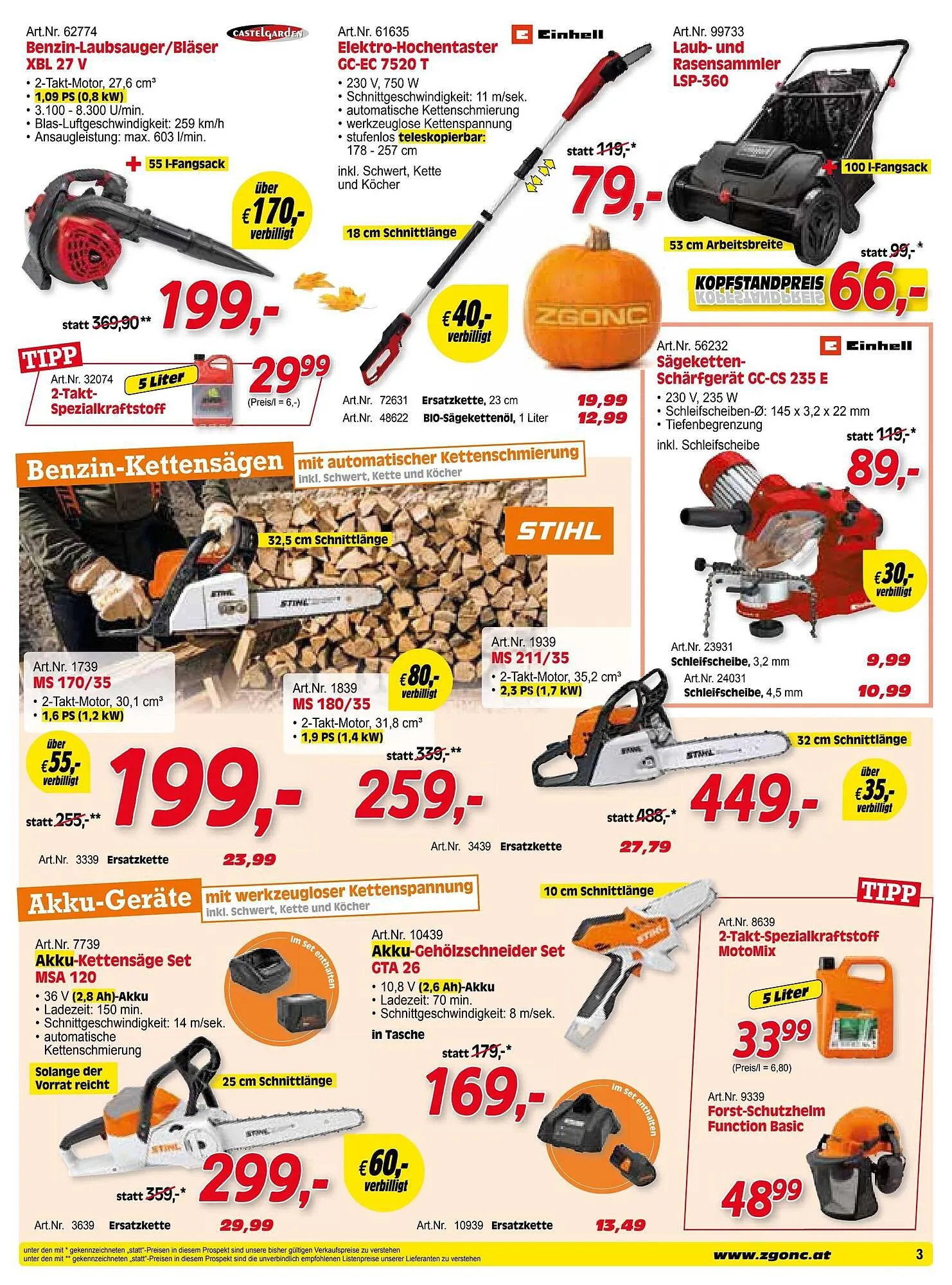 Zgonc Flugblatt von 30. September bis 31. Oktober 2023 - Flugblätt seite 3