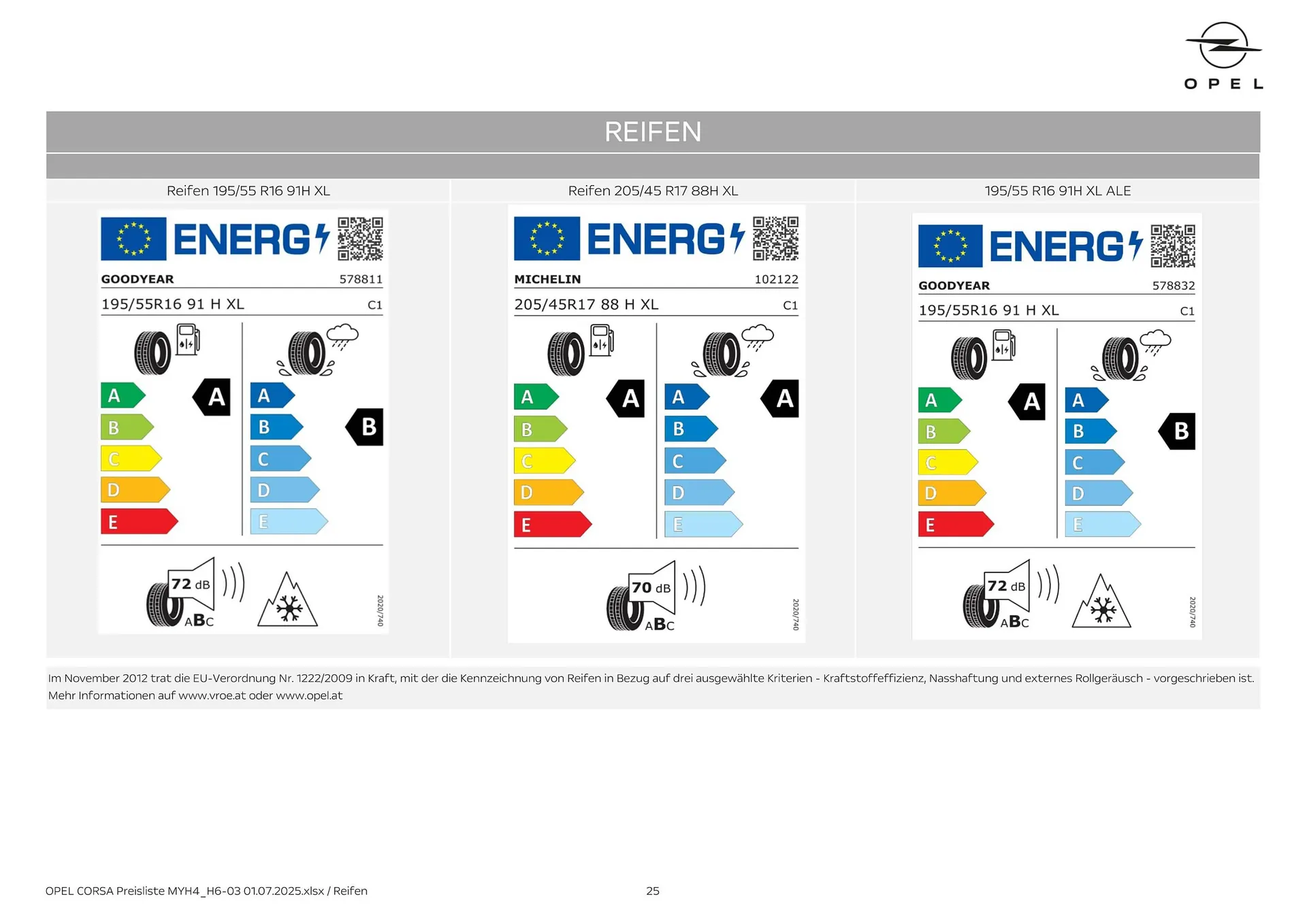 Opel Flugblatt von 18. August bis 18. November 2025 - Flugblätt seite  25