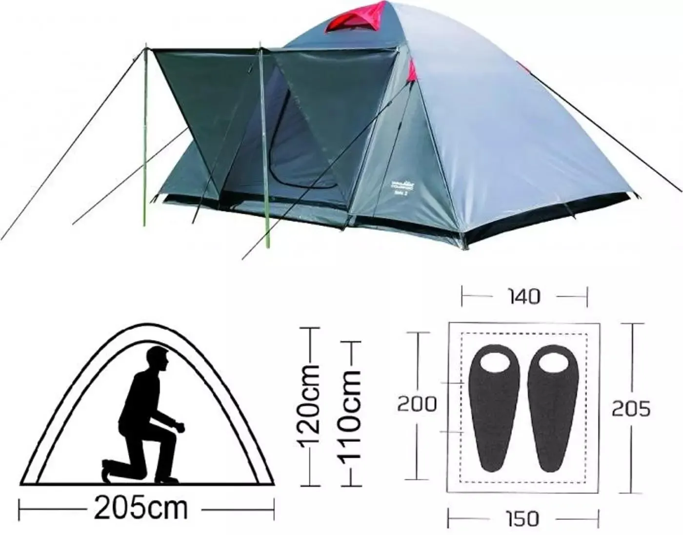 HIGH COLORADO Zelt SALO 2